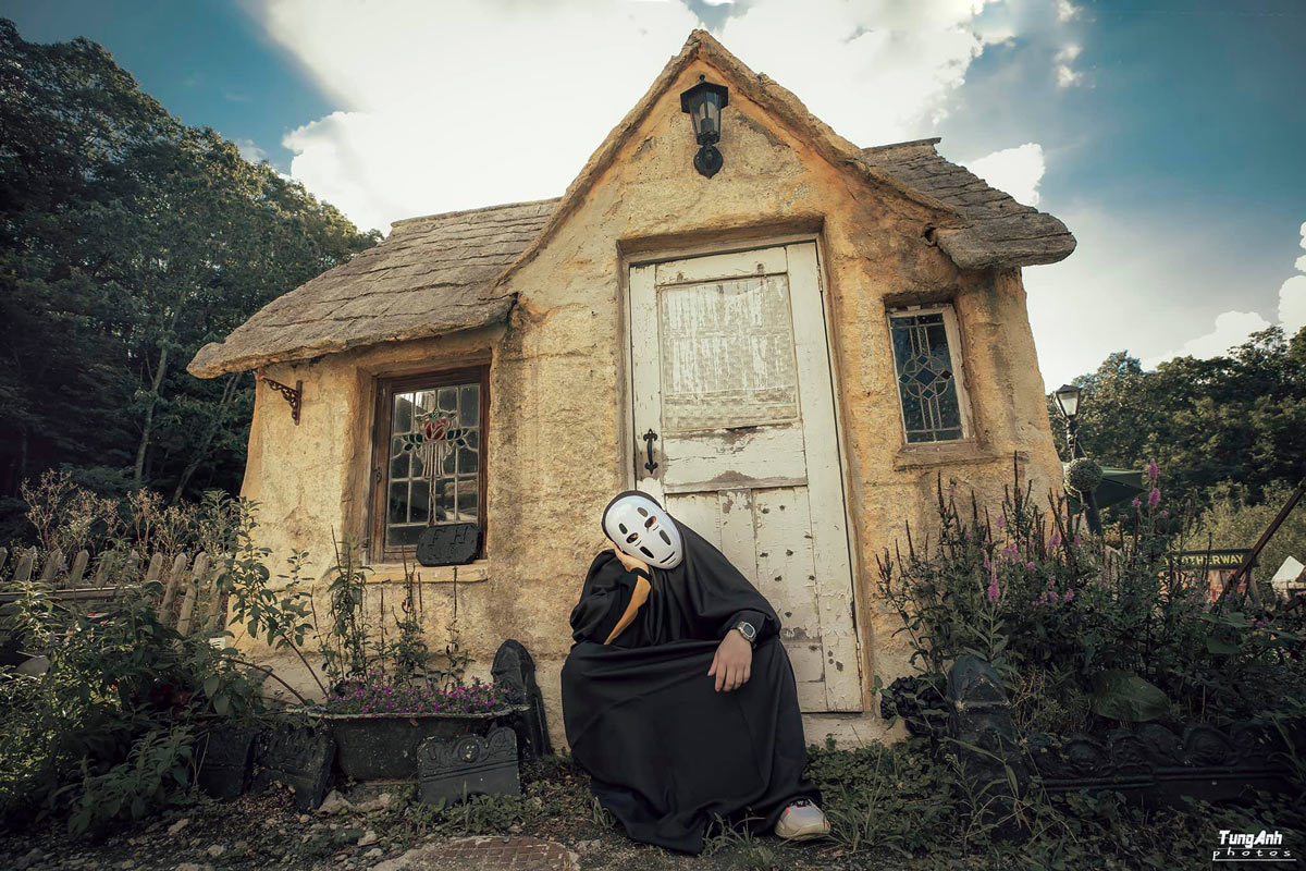 Bộ ảnh chàng Vô Diện vi vu khắp Kyoto vì thấy cô đơn