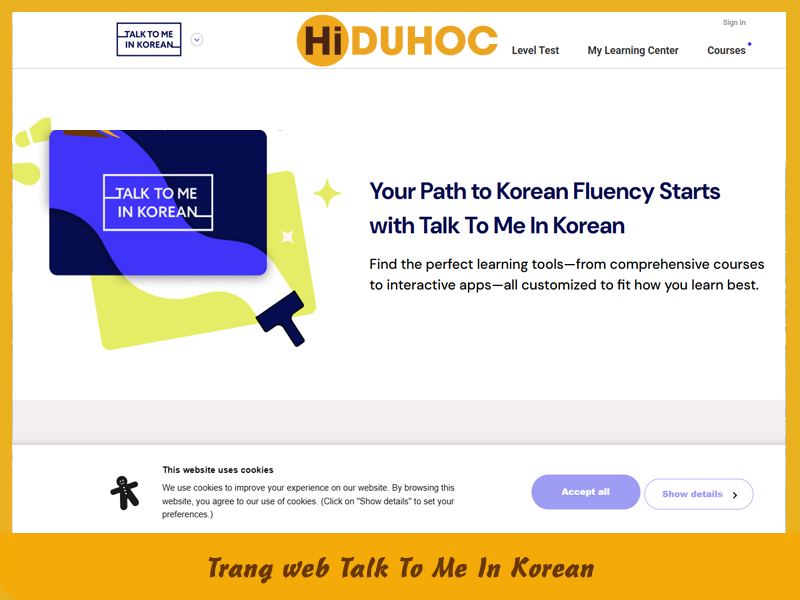 App talk to me in korean